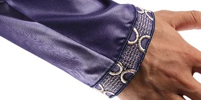 2022 New Qatar Dubai Embroidered Muslim Robe Zipper Version Leader Floret Arab Men Abaya Wholesale Custom