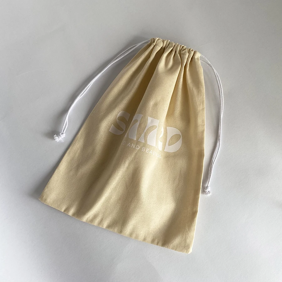 Recyclable Biodegradable Factory Price Cotton Packaging Bag Linen Pouch Drawstring Dust Cover Bags For Handbags Shoes Cloth