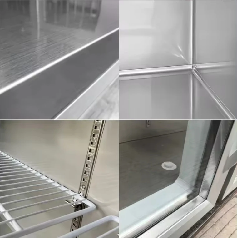 Best Selling Under counter cooler Ultra-large capacity salad fridge Brand New  freezer 2 door for Beverage factory