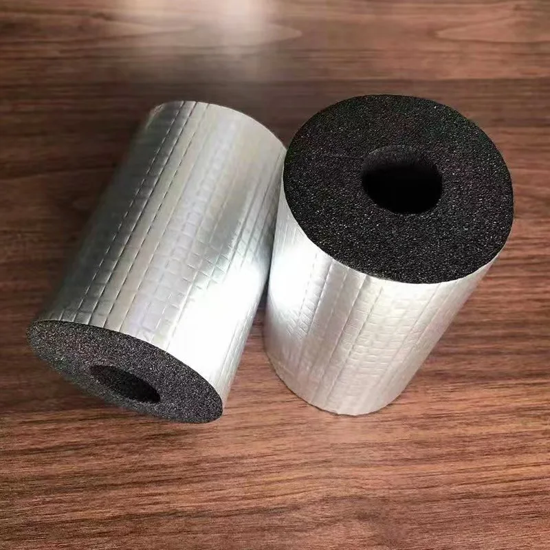 Direct Selling Black 9mm-30mm Thickness Rubber insulation Aluminum Foil-Clad Rubber Foam insulation pipe