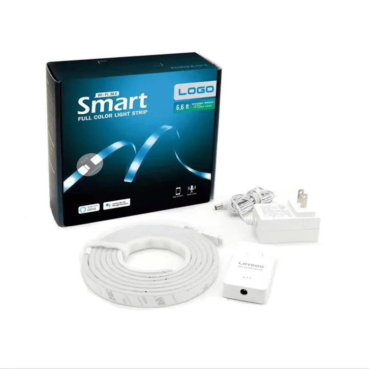 Amazon Alexa Google Home Tuya DC24V IP67 Waterproof Flexible  wifi rgb led strips light