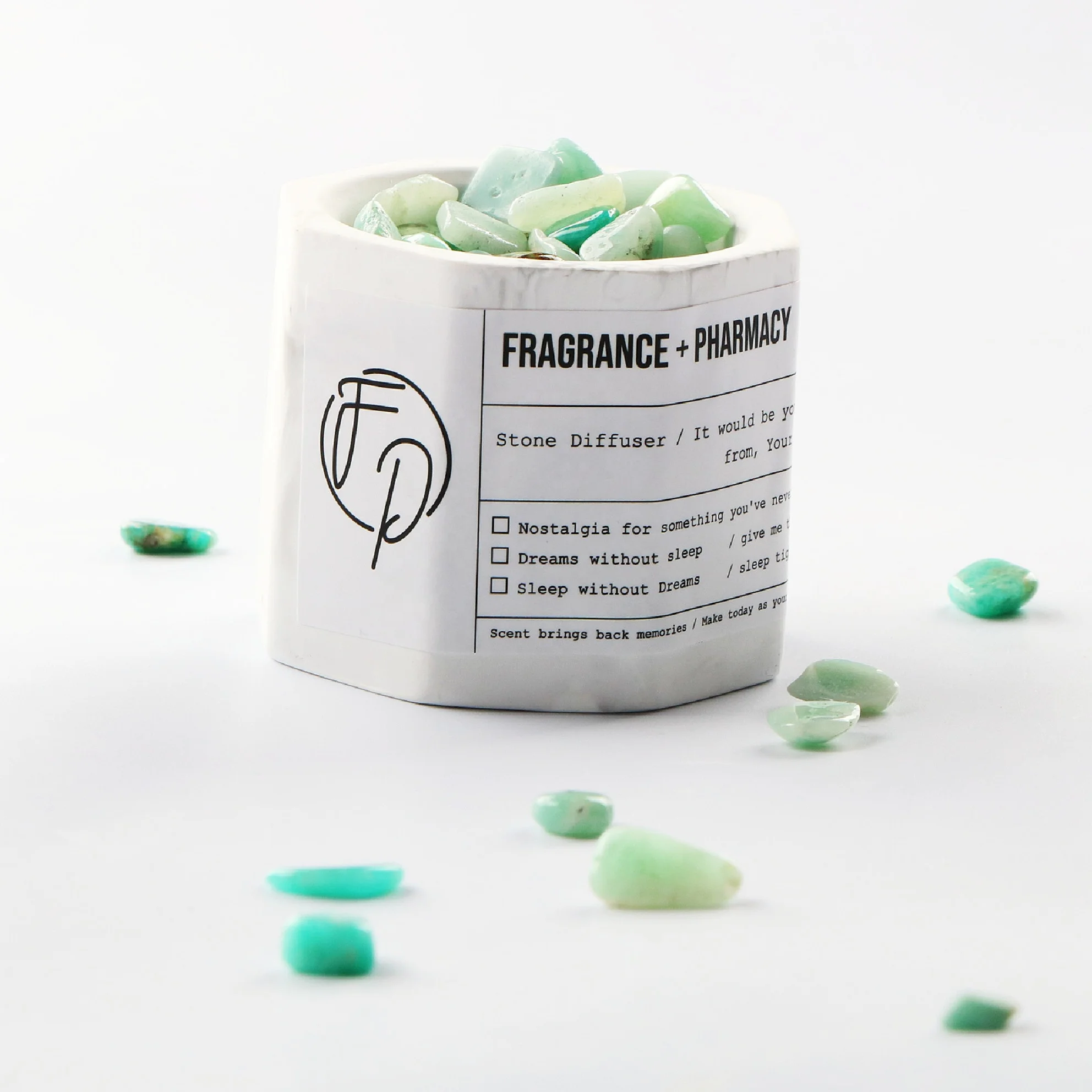 Car Home Decoration Air Freshener Ceramic Holder Crystal Stone Aromatherapy Perfume Essential Oil Diffuser