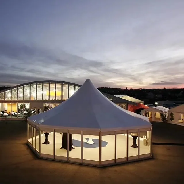 GSXO-5 5 м длина стороны белый большой восьмиугольник тент-шатер