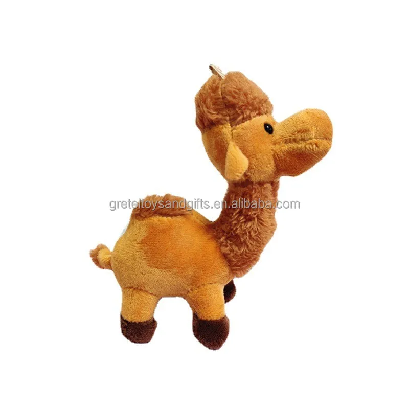 Gretel Toy 2023 Custom Wholesale Mini Yellow Soft Kids Plush Stuffed Camel Keychain Toys