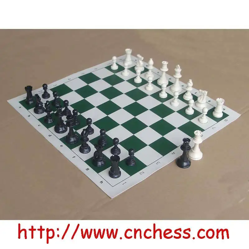 97mm King Classic International Chess Chess Piece Chessboard Chess Bag Including 4 Queens 51CM Chessboard for Party