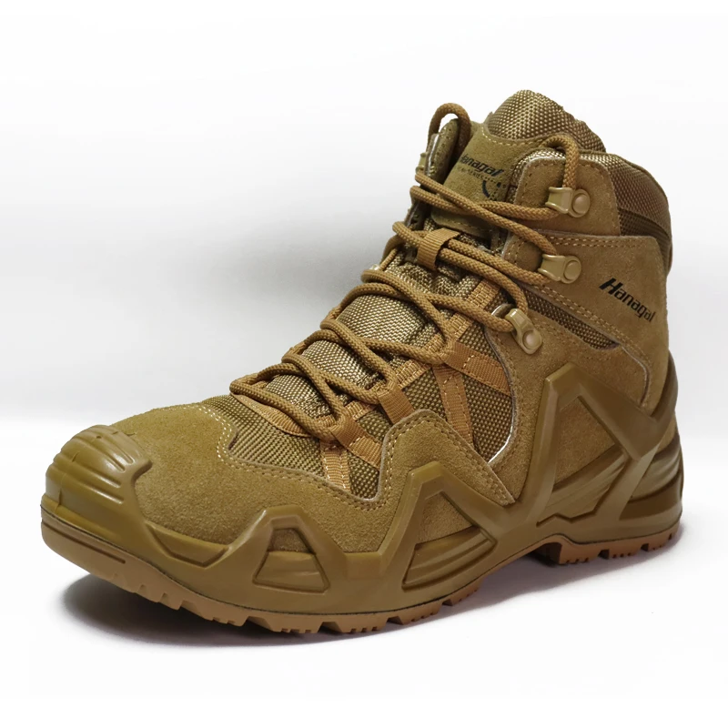 Coyote High Quality Waterproof Training Tactical Boots Combat Boots Working Safety Shoes for Men