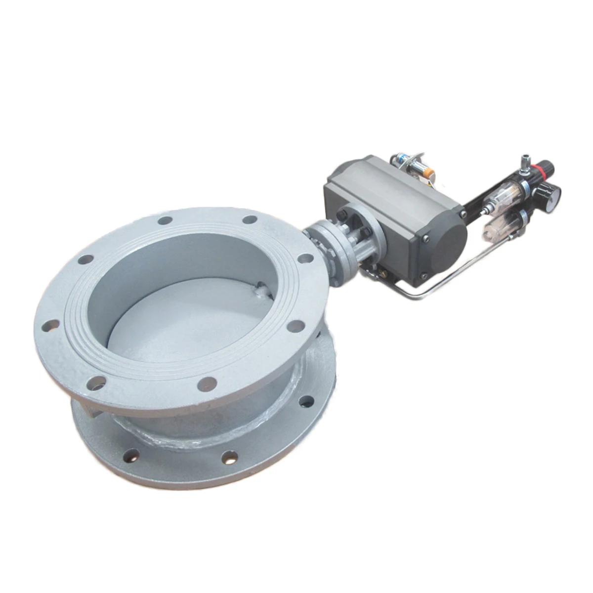 DN400 double acting control damper valve