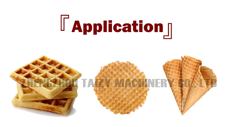 Rolled Sugar Cone Making Sweet Waffle Maker Ice Cream Cone Machine For Sale