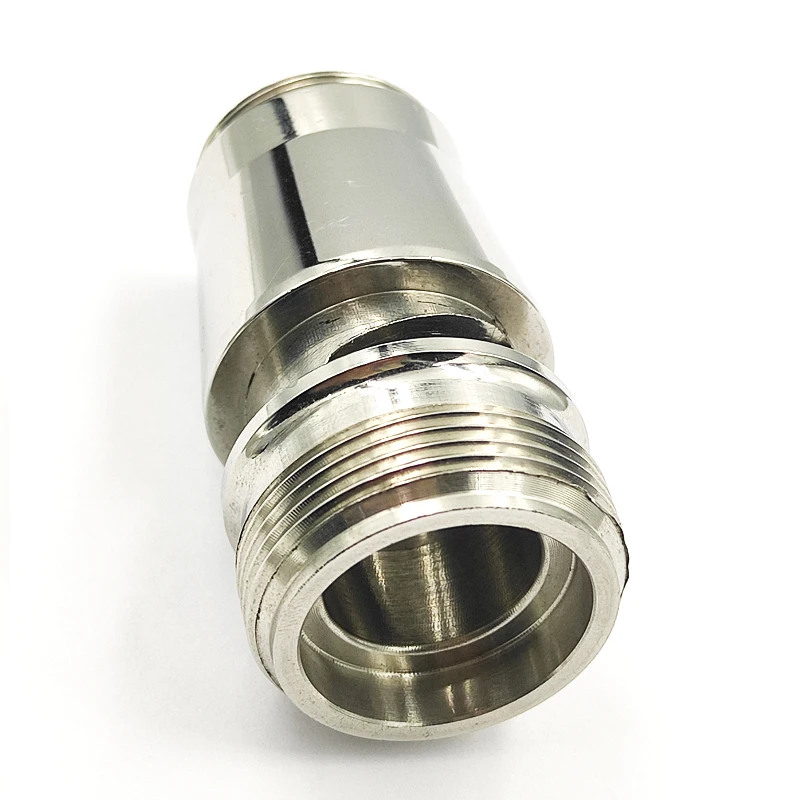 Factory Direct CNC Machining Polished Finish Female N Type Clamp Connector Stainless Steel Parts