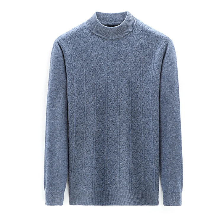 
CMY2054 Woolen sweater design thick jacquard letter pattern high quality soft custom sweater man stripes 