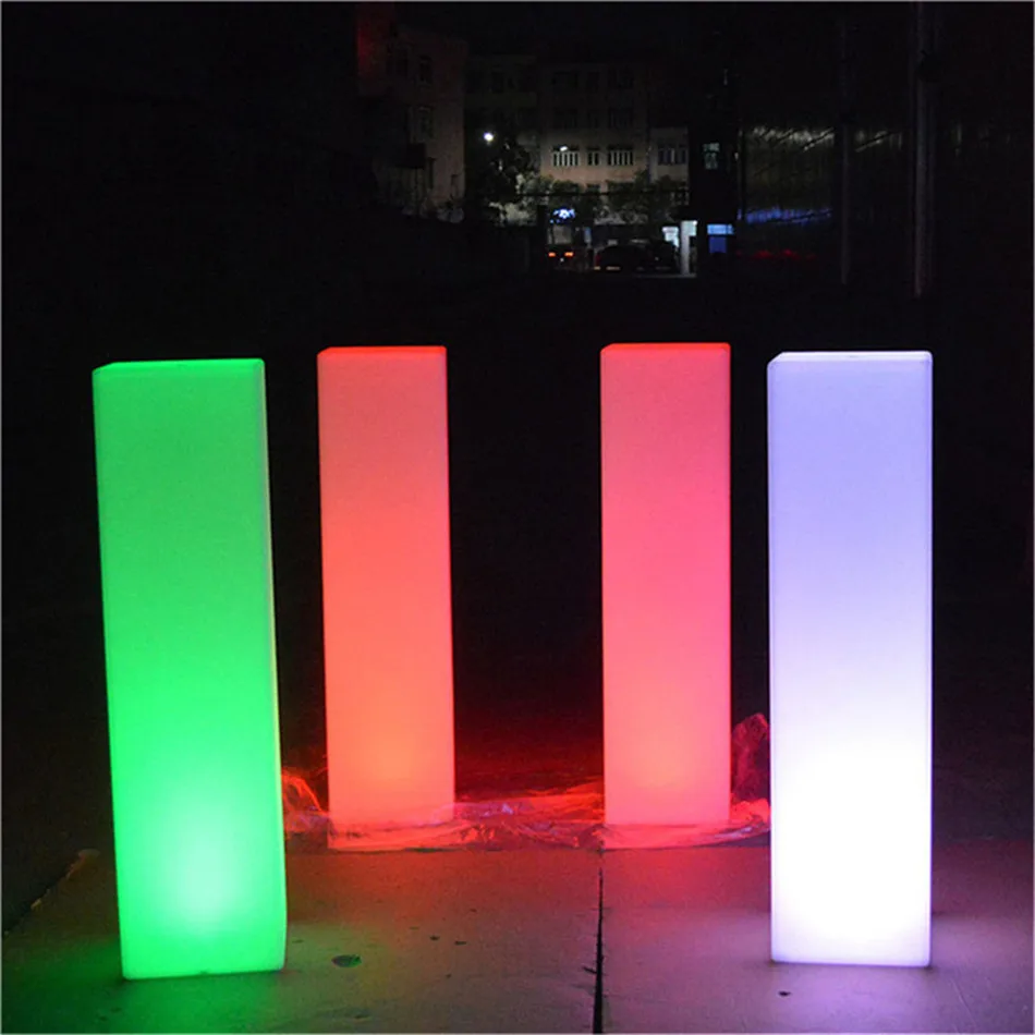 led luxury ground hotel bedroom Number Letter Cylinder Column Outdoor Led Standing Floor Lamp Light for event wedding decorative