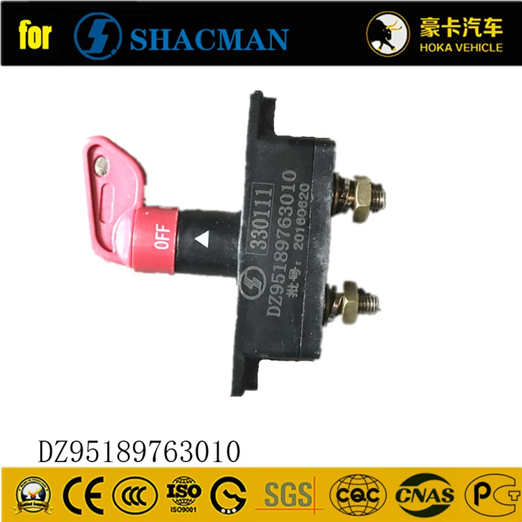 Original SHACMAN Spare Parts Main Power Switch DZ95189763010 for SHACMAN Truck