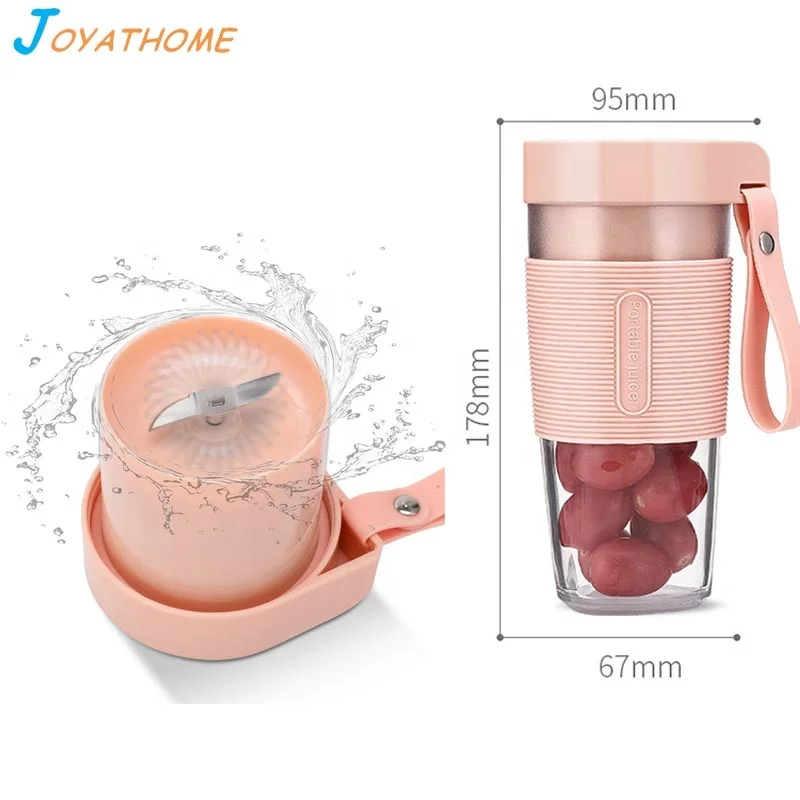 Joyathome портативный USB Перезаряжаемый Электрический мини сок смузи блендер розовая Спортивная бутылка ручной миксер и