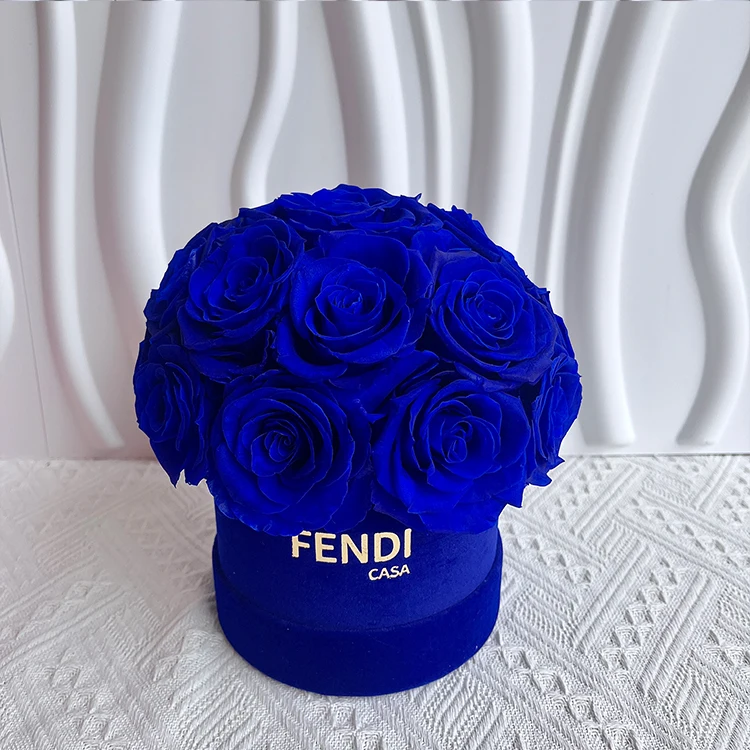 Valentines Day Gift PORCELAIN NARROW BUD VASE Eternal Forever Long Stem Eternity Rose Preserved Flower