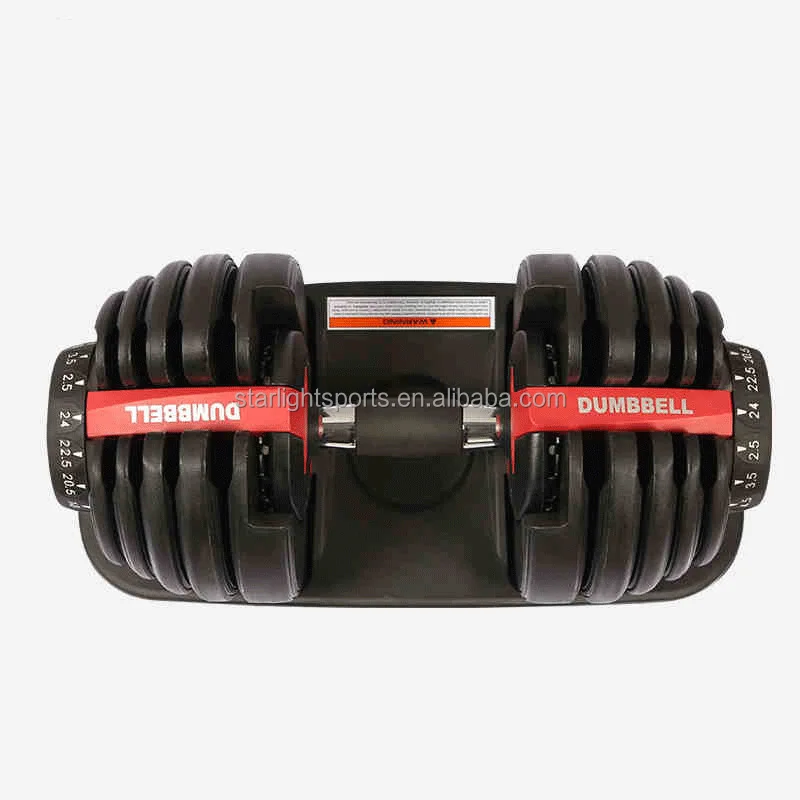 Wholesale 24kg 40KG  Custom logo fitness dumbbell set Adjustable weights dumbbell