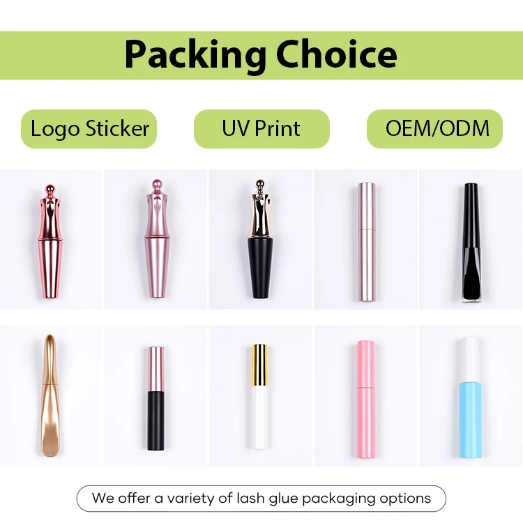 Private Label Premium Eyelash Extension Adhesive Kit Strong Hold Waterproof Glue Rapid Dry Vegan False Lash Glue