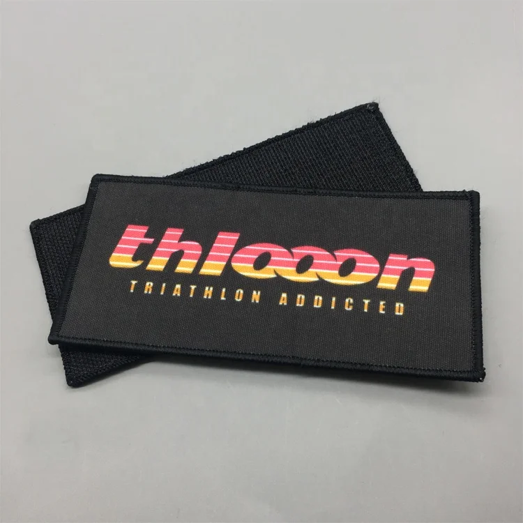 Machine Making Custom Felt Backing Woven Patch For Clothing
