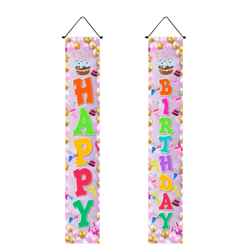 Portable hanging door model can be customized logo for holiday celebration promotional activities to celebrate the  door banner