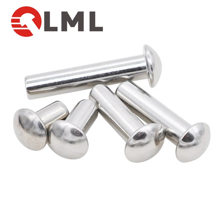 M3 M4 Aluminum Pan Head Solid Rivet DIN674