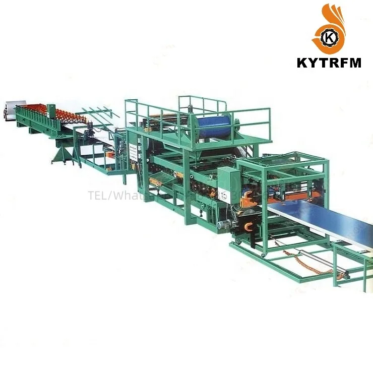 KYT PU Sandwich Panel Continuously Production Line/two-sided Sheet Color Steel Tile Making Machine