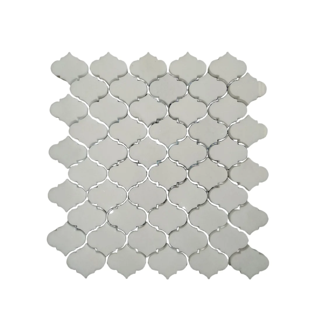 White Marble Mosaic Tile for Bathroom Wall Decoration