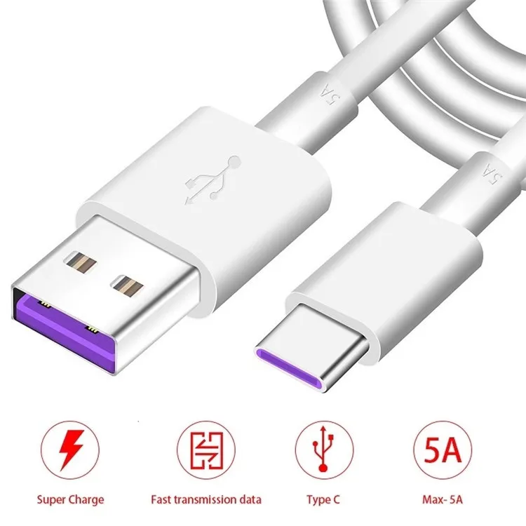 
NEW Super Fast Charging 4.5V 5A USB Type-C Cable USB 3.0 3.1 Type C Cable For Huawei For Android mobile phones 