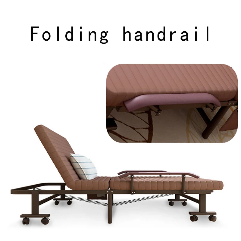 Folding divan bed adjustable base king foldable sofa office rest bed