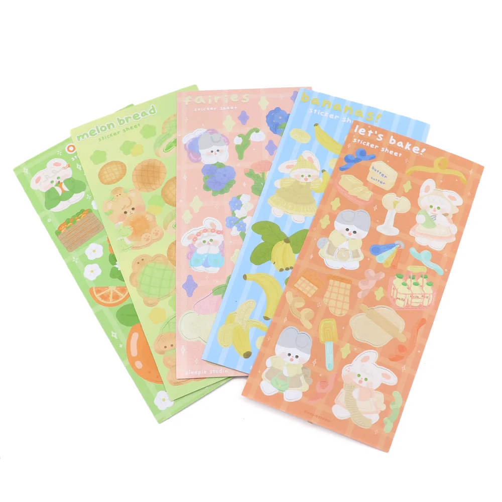 Waterproof Removable Vinyl Glitter Pvc Planner Custom Kiss Cut Sticker Sheets Printing Holo Sticker Suppliers