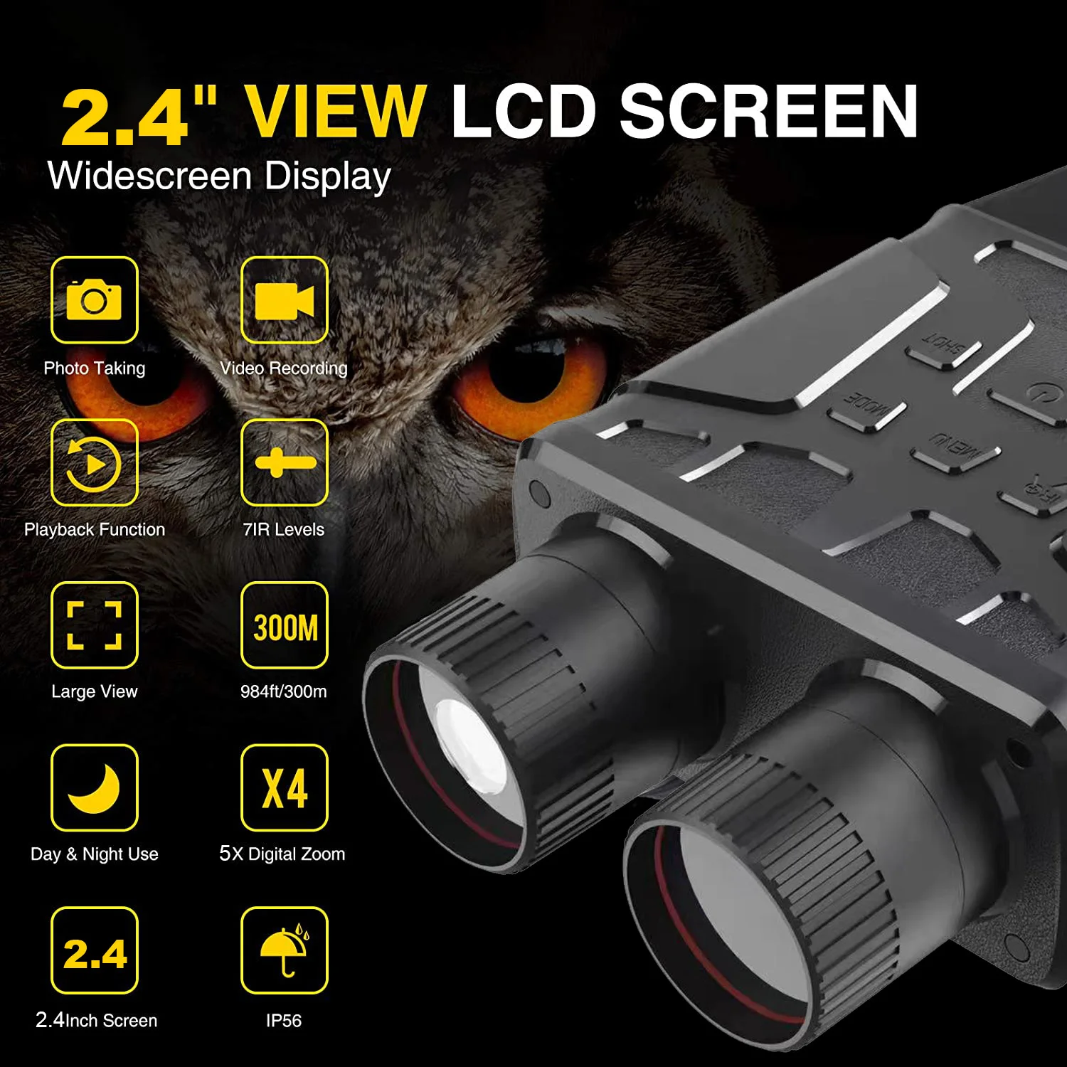 infrared Night Vision binoculars camera for Hunting Detecting Digital night vision monocular with 100% Clear Vision in the Dark