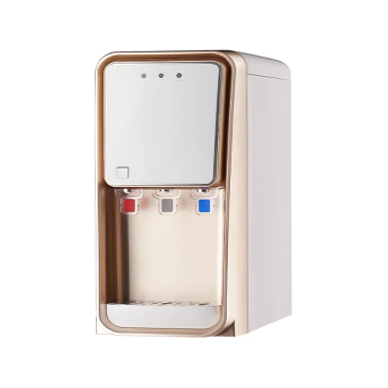NEW design compressor cooling standing touchless table ceramic water dispenser ro uf water purifier with hot and cold water