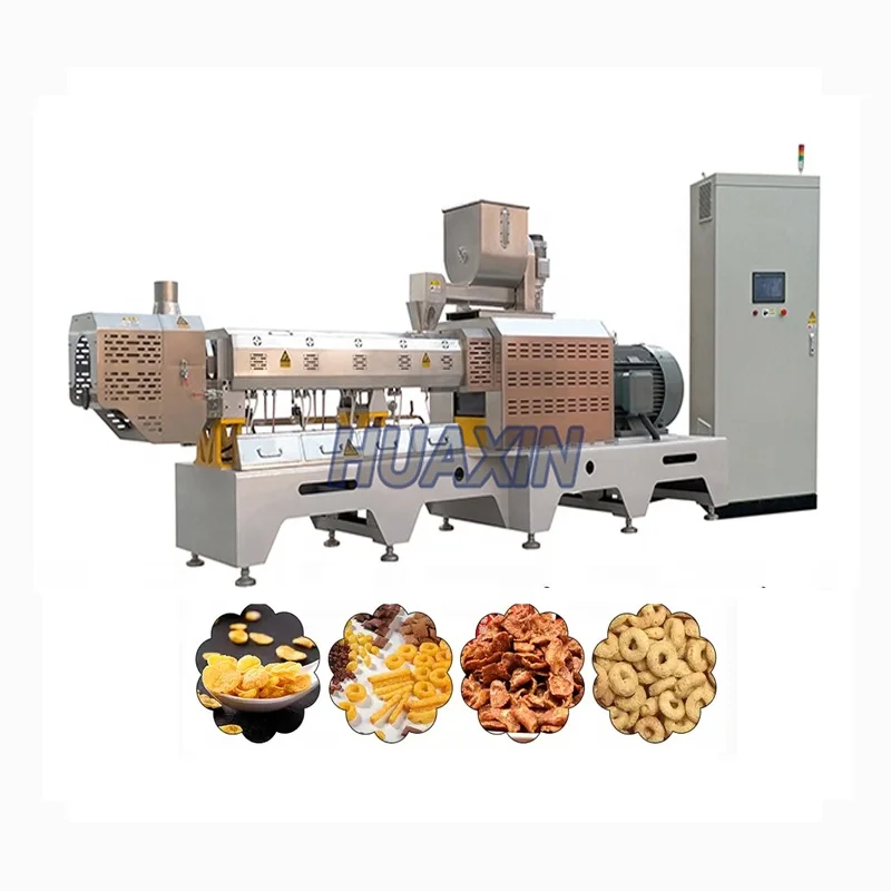 Long Life Flakes Equipment Breakfast Cereal Making Machine Automatic Fried Doritos Production Line Corn Tortilla Chips Prod