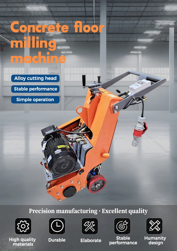Manufactory Direct scarifier cutters concrete grinder Walk-behind Concrete Scarifier