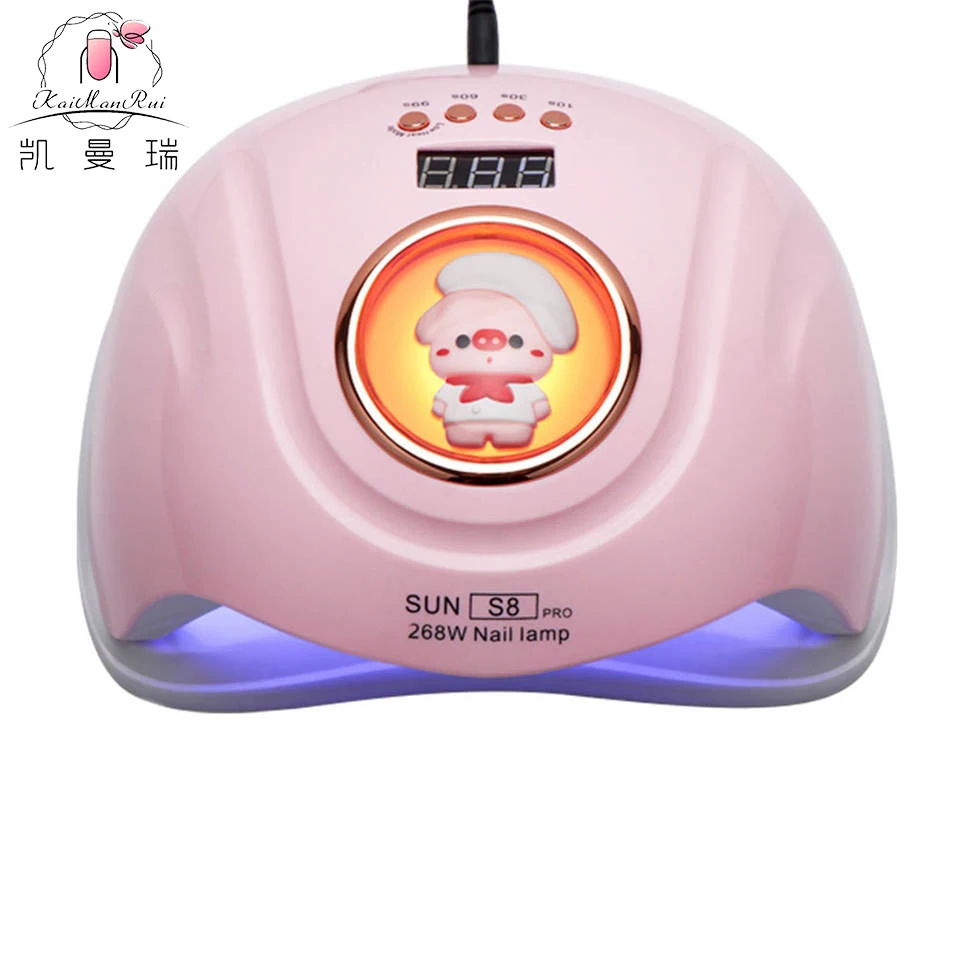 2023 New Design SUN S8 Pro Cute Nail Lamp Cartoon kawaii Pig Panda Tiger Professional Gel Polish Drying UV LED Nail Dryer