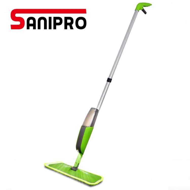 Sanipro Custom Refillable Spray Bottle Washable Pads Flat Mop Household Microfiber Spray Mop Floor Cleaning Water Spray Mop