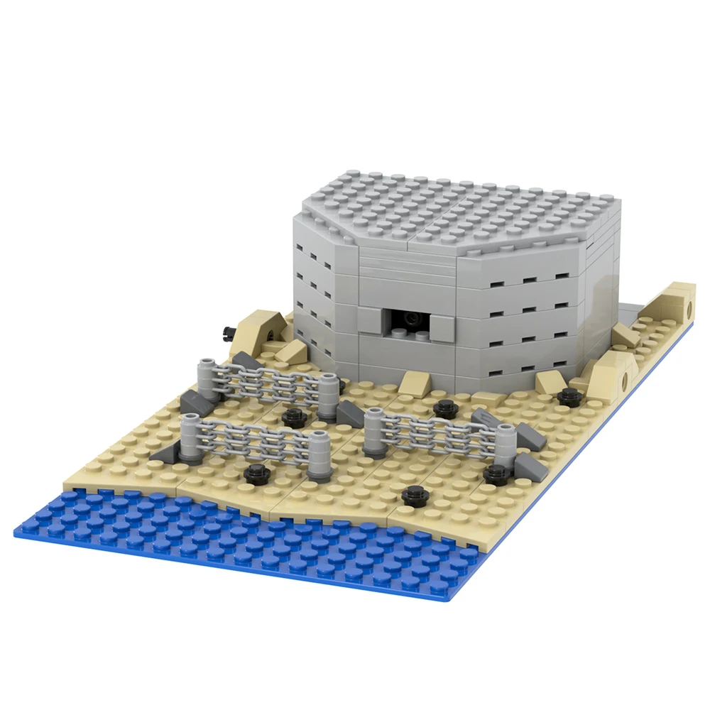 MOC5075-C игра военные песочные бункеры строительные модели подарки наборы строительных блоков детские развивающие игрушки