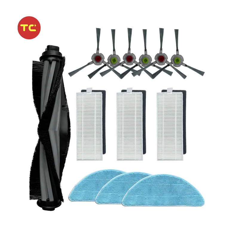 Rolling Brush Side Brush Filter Mop Pad for Ecovacs Yeedi K650 Robotic Sweeper Accessories Vacuum Cleaner Replacement Parts