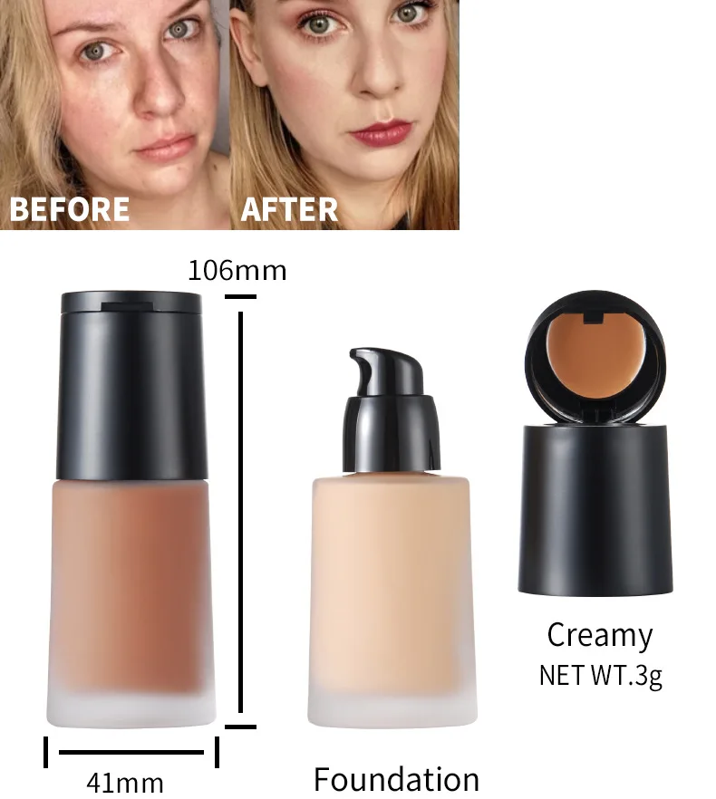 Best Oem Makeup Lightweight Full Coverage Base Concealer BB Cream Dark Skin Foundation