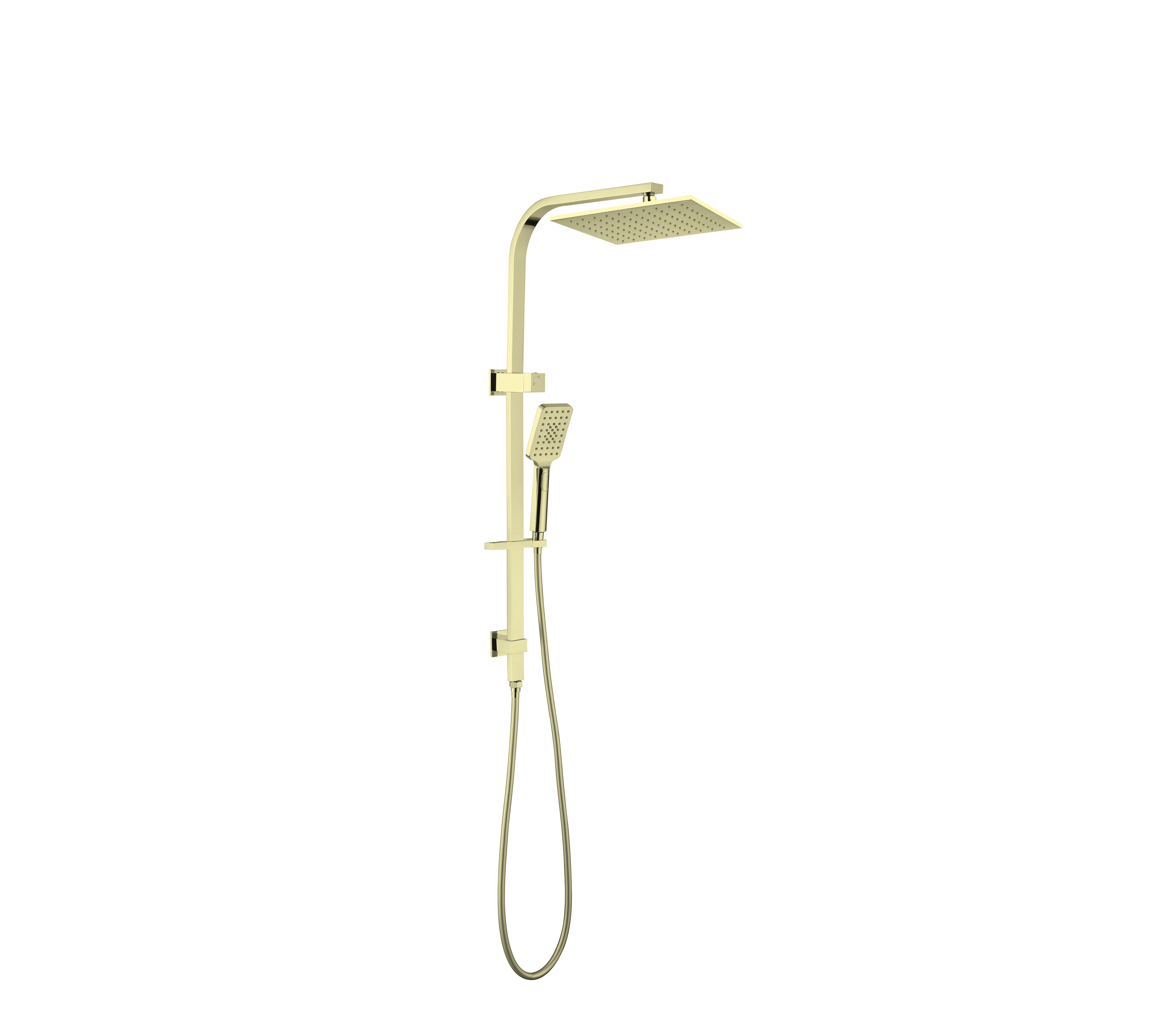 Bathroom Shower Set Wall Mounted Brass Shower Bath Faucet Ceiling Faucet And Adjustable Hand Showers