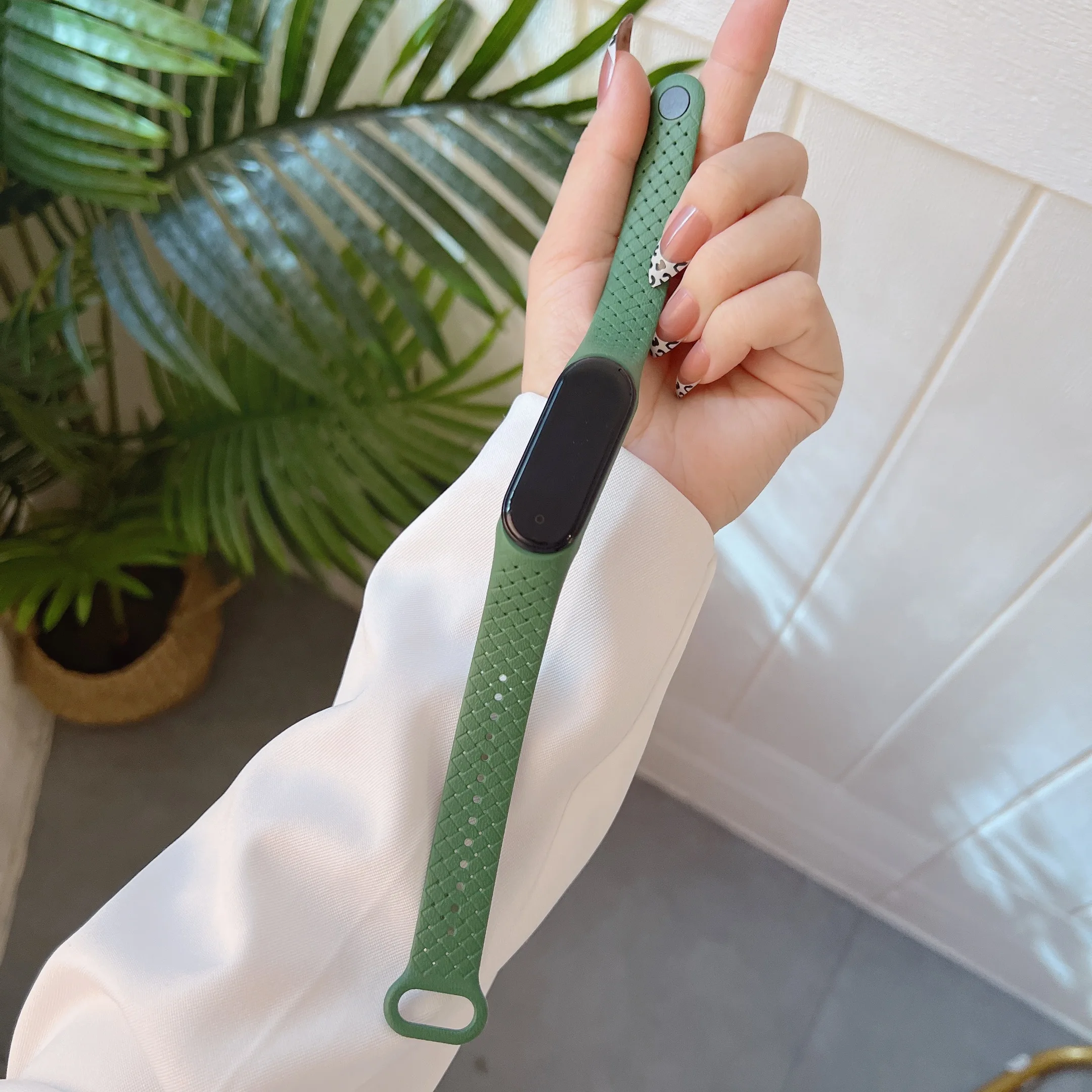 Sport Wristband Soft Silicone Adjustable Rubber Smart Watch Strap Band For Amazfit Xiaomi Mi Band 5 6