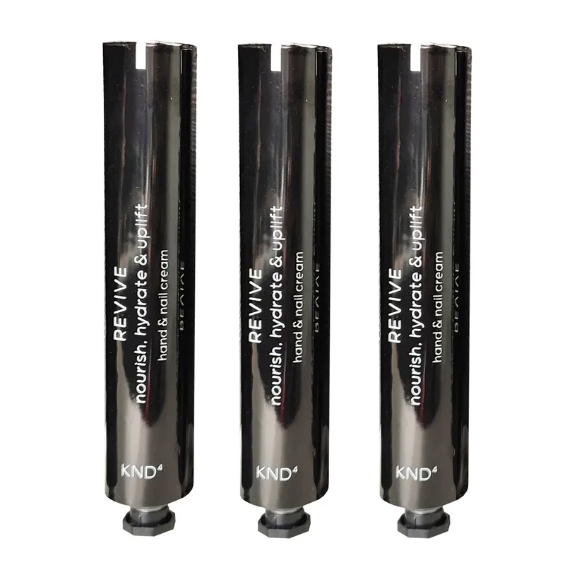 Мужские мини-тубы для ухода за кожей, Алюминиевые косметические тубы 4 унции, складной крем для рук, металлическая туба, черная косметическая упаковка