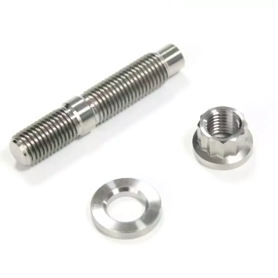 Titanium Exhaust bolt kit sets Precision custom titanium automotive exhaust pipe kit bolts, nuts and washers