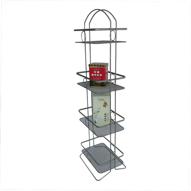 metal corner rack 4 tier mesh racks fruit holder