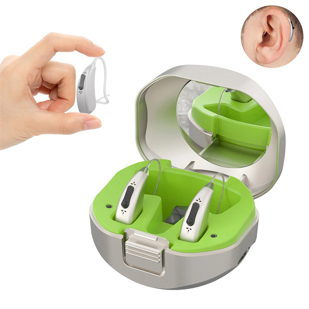 2024 new products rechargeable hearing aid digital mini ric bte hearing aids