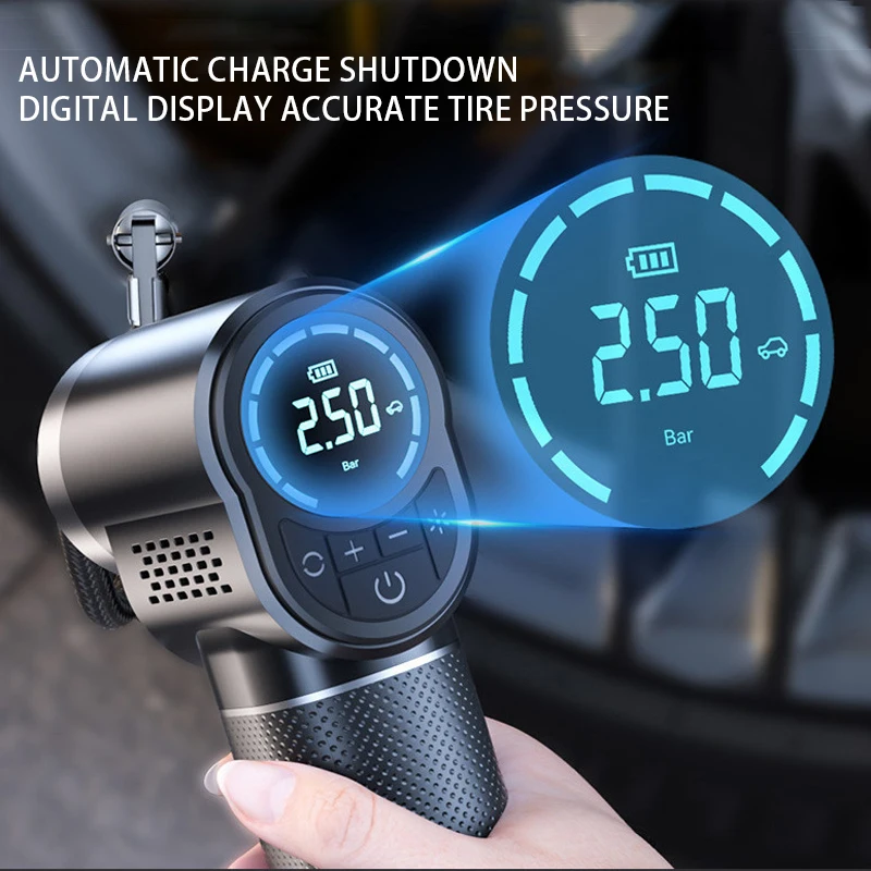 New Wireless Mini Car Tyre Electric Portable Air Pump Digital Car Air Compressor Tire Inflators