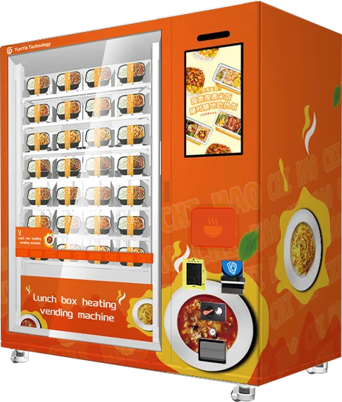 Ready to Eat Hot Meal Lunch Box Vending Machine Hot Food Vending Machines