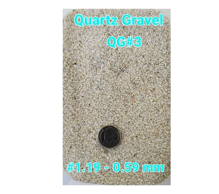 Floor Tile and Home Raw Materials of 100% Purity Quartz Sand Quartz Gravel QG#3 Silica Sand Natural Color from Thailand