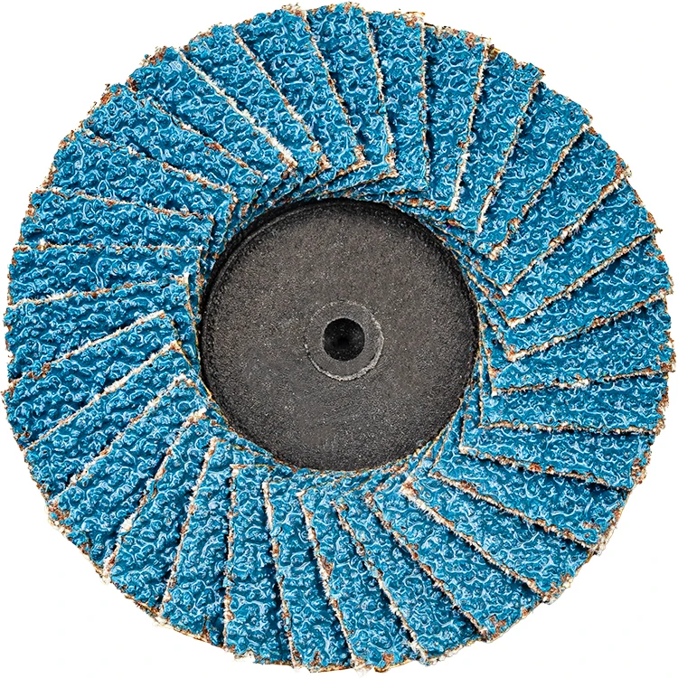 2 Inch Quick Change Flap Disc 60 80 Grit Sanding Disc High Density Zirconia Flat Disc with 1/4 Shank Holder