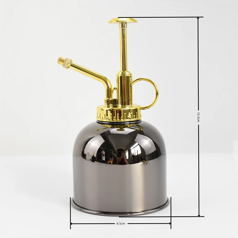 Stainless Steel Water Watering Can Retro Brass Gold Small Mini Fleshy Watering Can Spray Bottle