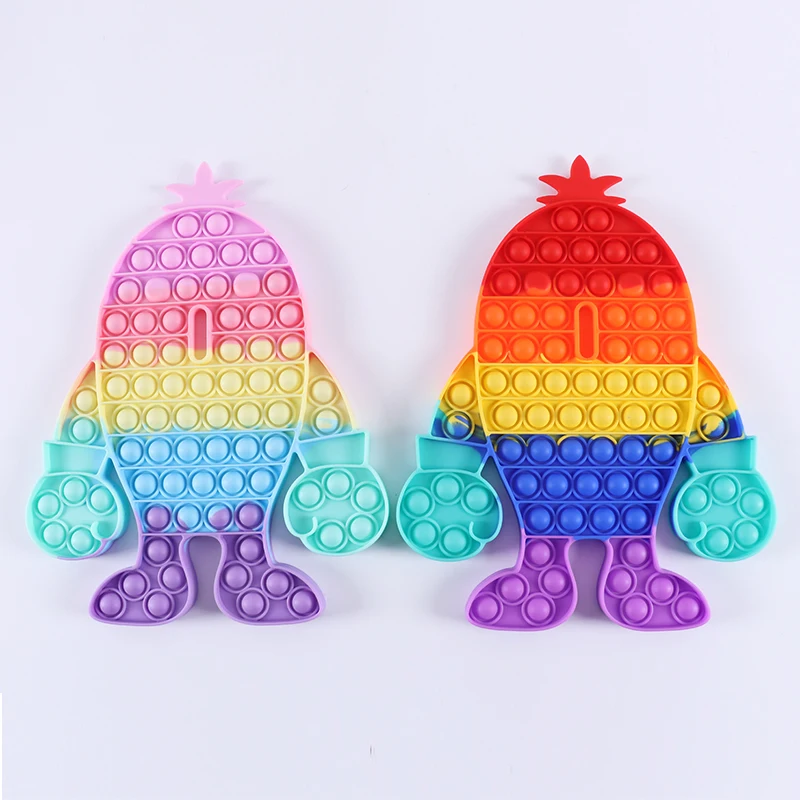 Push Pop Bubble Sensory Fidget Toy Autism Special Needs Stress Reliever Silicone Stress Reliever Pop Toy kids toy