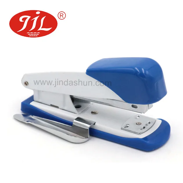 Office desktop custom logo 20 sheet manual color fancy new design metal stapler with staple remover